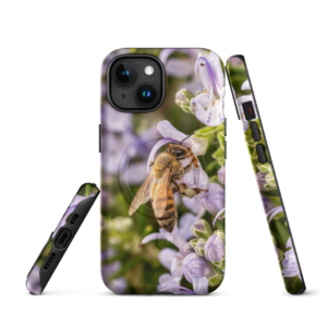 MagSafe® tough case for iPhone®-Bee hugging a flower - Image 2