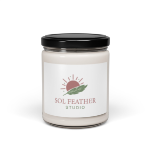 Scented Soy Candle-Sol Feather Studio Logo - Image 10