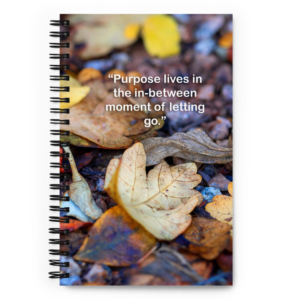 Spiral Notebook-Falling Autumn Leaves